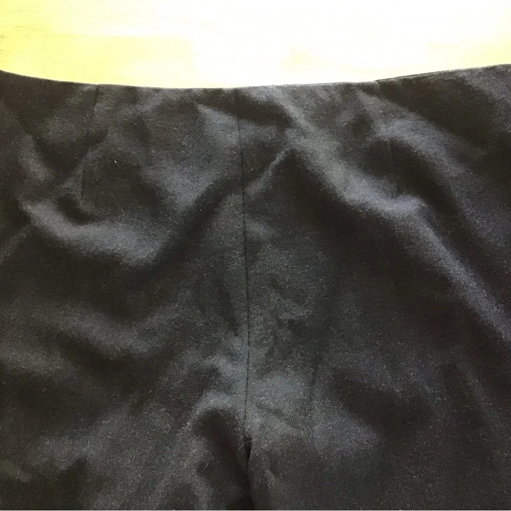 Tory Burch 100% Wool Side Zip Mid Rise Trouser Pants Size 8